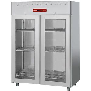 Koelkast met 2 glazen deuren | 0° +10° | 1400 L | 1540 x 820 x 2025