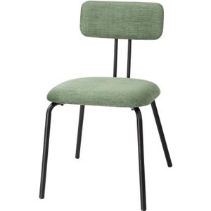 Bolero Fairfield stoelen  | donker walnoot/groen mix  | (set 2)