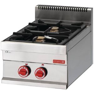Gaskooktoestel 2 branders | 2,8 en 3,3 KW