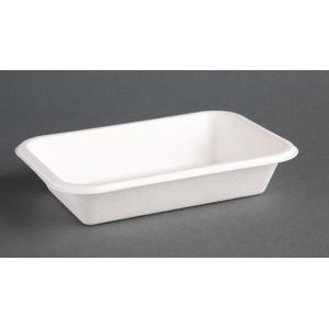 Composteerbare snackbakjes | 3,5(h)x18x12 cm | 50 Stuks