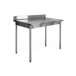 RVS Werktafel op Poten met Spatrand | Demonteerbaar | 8 formaten100 x 60 x 90 cm