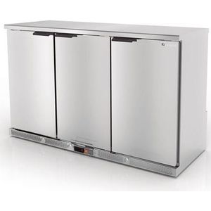 Backbar | geforceerde koelkast| RVS | 3 DeursLager dan 90 cm