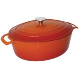 Braadpan Signature Oranje - Le Creuset Look-a-Like - Ovaal 30x25x(h)11cm