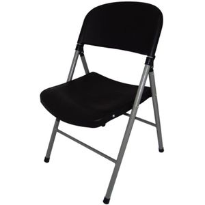 Inklapbare stoelen Kunststof Zwart | 2 Stuks