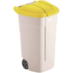 Rolcontainer Gele Deksel | 100 Liter