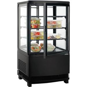 Gekoelde Display | Zwart | 58 Liter | 43.5x43.5x(h)84 cm