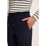 Silvercreek - Femme Broek - Blauw Navy - Katoen