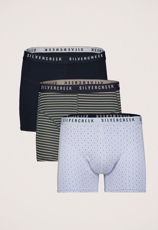 Silvercreek - 3-Pack Boxershorts - Verschillende Kleuren - Katoen