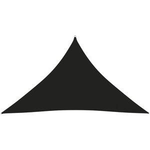 Zonnescherm driehoekig 3,5x3,5x4,9 m oxford stof zwart