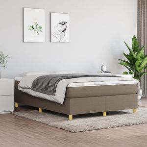 vidaXL-Boxspringframe-stof-taupe-140x190-cm