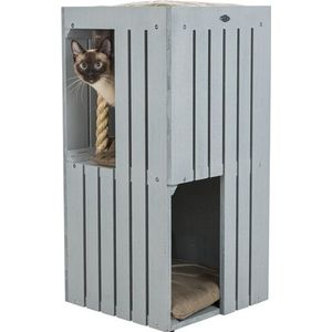 TRIXIE BE NORDIC CAT TOWER JUNA GRIJS 38X38X77 CM