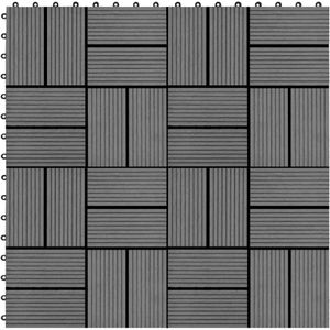 Terrastegels 30x30 cm 1 m HKC grijs 11 st