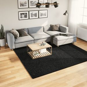 Vloerkleed OVIEDO laagpolig 240x240 cm zwart