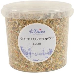 DE VRIES GROTE PARKIETENVOER 3 LTR 2,3 KG