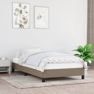 VidaXL Bedframe Stof Taupe 90x200 cm