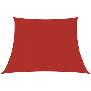 Zonnezeil 160 g/m 3/4x2 m HDPE rood