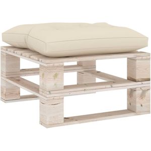 vidaXL-Palletkussen-60x61,5x10-cm-stof-crèmekleurig