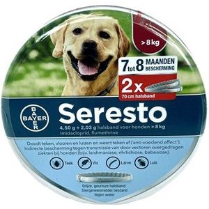 wetenschapper Aardrijkskunde pop Seresto teken- en vlooienband grote hond vanaf 8 kg 70 cm -  Dierenbenodigdheden online | Lage prijs | beslist.nl