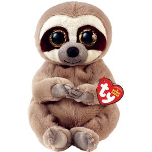 TY Beanie Babies Knuffel Luiaard Silas 15 cm