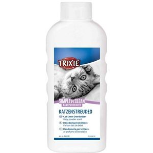 TRIXIE SIMPLE'N'NCLEAN GEURVERDRIJVER KATTENBAK BABYPOEDERGEUR 750 GR