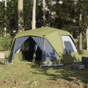 Tent 10-persoons 443x437x229 cm groen