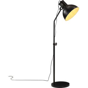 Vloerlamp 25 W E27 30x30x90-150 cm zwart