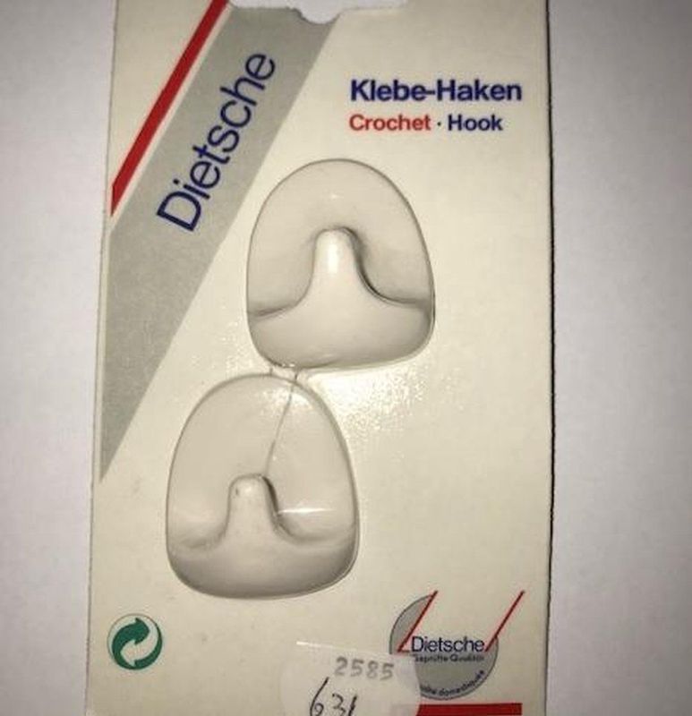 Universele handdoekhaken zelfklevend (setje van 2) Wit