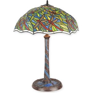 A TIFFANY STYLE TABLE LAMP