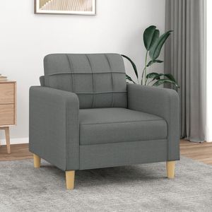 Fauteuil 60 cm stof donkergrijs