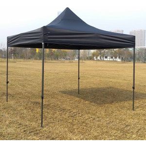 Partytent Easy Up 2,5 x 2,5 meter ALU frame zonder zijwanden in Zwart