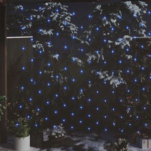Kerstnetverlichting 544 LED&#39;s binnen en buiten 4x4 m blauw
