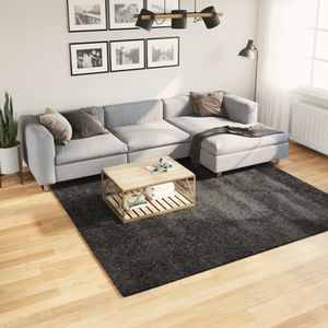 vidaXL-Vloerkleed-shaggy-hoogpolig-modern-240x240-cm-antraciet