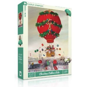 New York Puzzle Company Kerstballonvaart - 500 stukjes