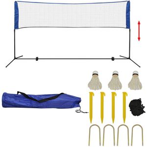 Badminton net met shuttles 300x155 cm