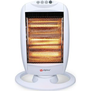 alpina Kachel - Halogeen - Draaibaar - 1200 Watt - 3 Warmtestanden - Oververhittingsbeveiling