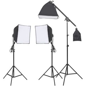 vidaXL Studioverlichtingsset met statief en softbox