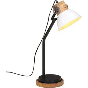 Bureaulamp 25 W E27 18x18x60 cm wit