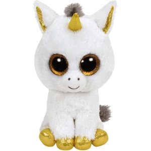 Ty Beanie Witte Eenhoorn Pegasus Knuffel 15cm