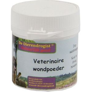 DIERENDROGIST VETERINAIRE WONDPOEDER HOND/KAT 50 GR