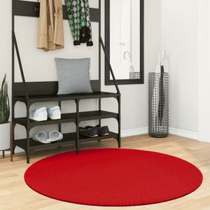 Vloerkleed OVIEDO laagpolig  120 cm rood