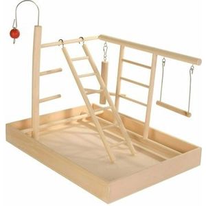 TRIXIE SPEELPLAATS HOUT VOOR KANARIE EN PARKIET 35X25X27 CM