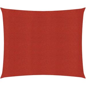 vidaXL-Zonnezeil-160-g/m²-3,6x3,6-m-HDPE-rood