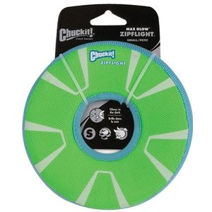 CHUCKIT MAX GLOW ZIPFLIGHT FRISBEE GLOW IN THE DARK 21X2X21 CM