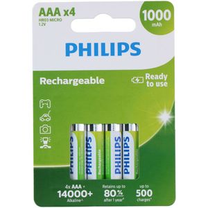 Philips AAA Oplaadbare Batterijen