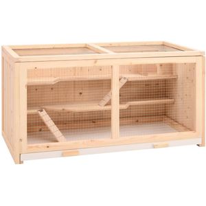 Hamsterkooi 104x52x54 cm massief vurenhout