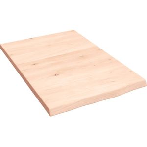 Wandschap 40x60x2 cm onbehandeld massief eikenhout