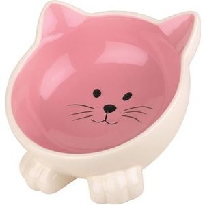 HAPPY PET VOERBAK KAT ORB ROZE / CREME