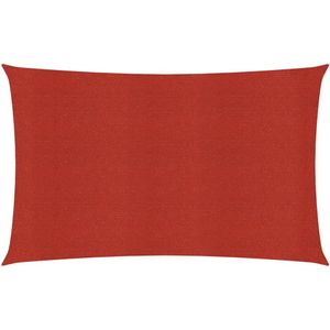 Zonnezeil 160 g/m 2x4 m HDPE rood