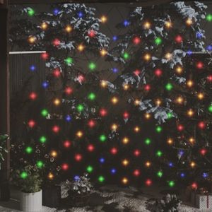 vidaXL Kerstnetverlichting 306 LED's binnen/buiten 3x3 m meerkleurig