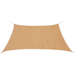 VidaXL Zonnescherm HDPE Vierkant 2x2m Beige